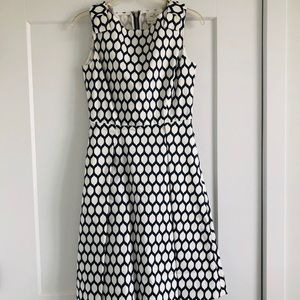 Kate Spade Navy and white lemon dress size 4